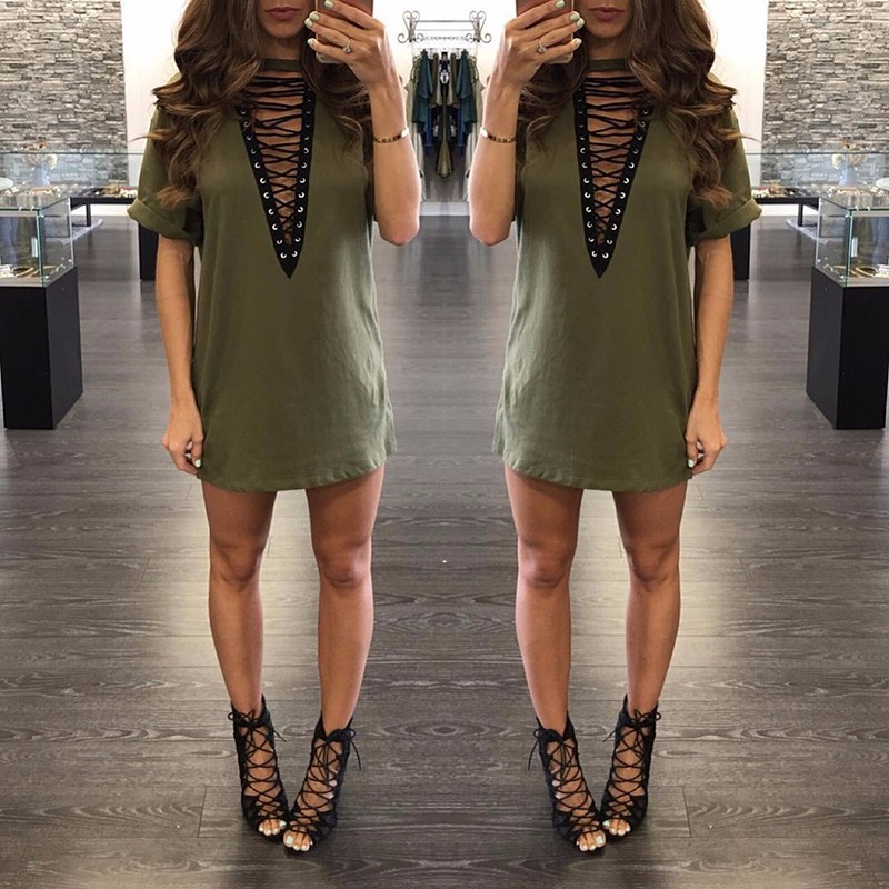 Sibybo-Summer-T-Shirt-Dress-2018-Women-Deep-V-Neck-Lace-Up--Sexy-Bodycon-Bandage-Party-Dresses-Casua-32754718482
