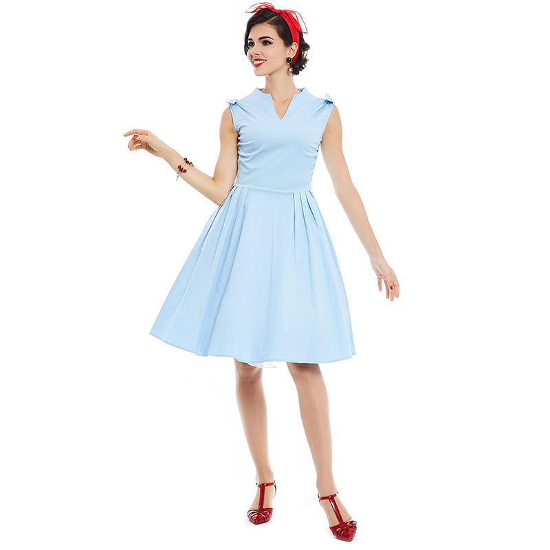 Sisjuly-women-vintage-dress-summer-elegant-1950s-retro-sleeveless-dresses-party-style-blue-A-Line-50-32796039345