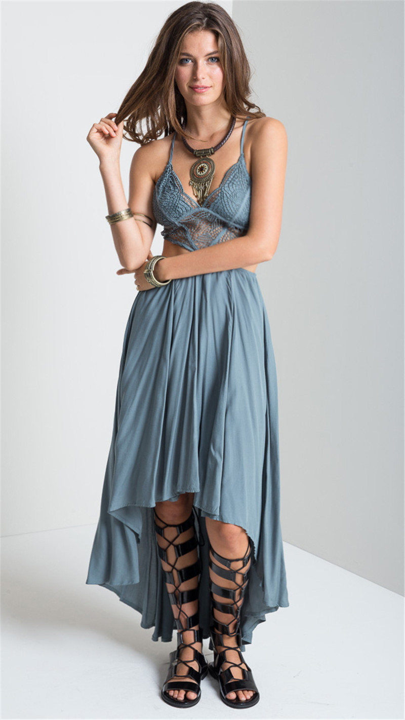 Smoves-Woman-Deep-V-Neck-Floral--Lace-Bodice-Cut-Out-High-Low-Maxi-Long-Dress-2017-New-Beach-Poplin--32653770058