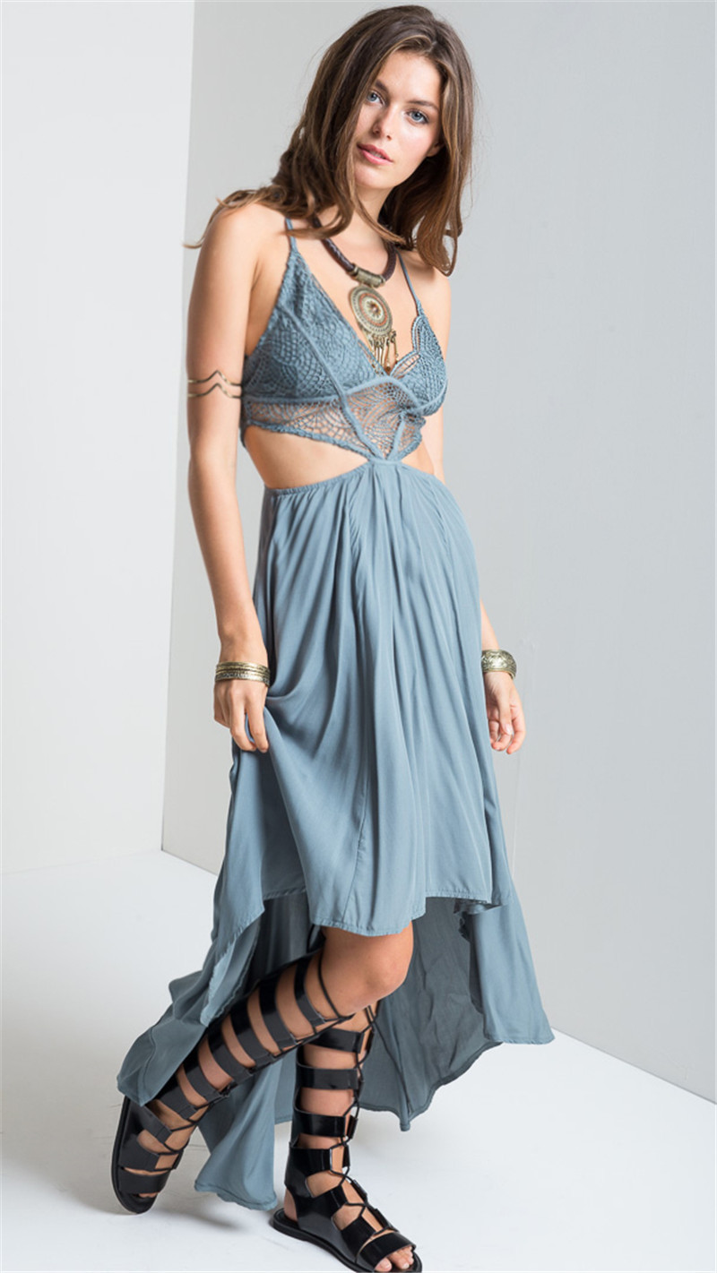 Smoves-Woman-Deep-V-Neck-Floral--Lace-Bodice-Cut-Out-High-Low-Maxi-Long-Dress-2017-New-Beach-Poplin--32653770058