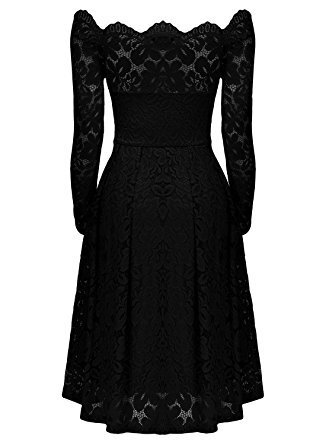 Softu-Elegant-Sexy-Lace-Party-Dress-Slash-Neck-Off-the-Shoulder-Black-Dresses-Long-Sleeve-High-Waist-32795714538