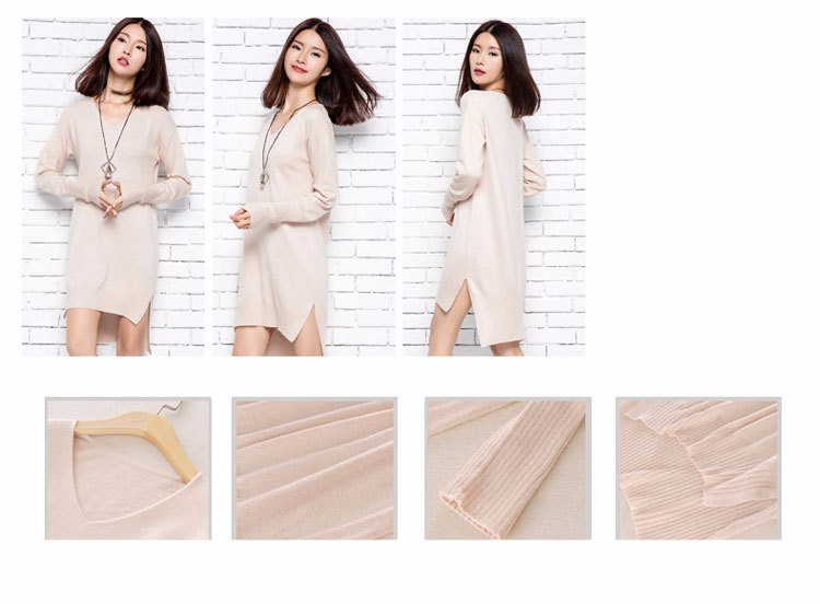 Sparsil-Women39s-Winter-Long-Sleeve-Cashmere-Blend-Mini-Dress-Autumn-Female-Irregular-Hem-Style-Knit-32759891924