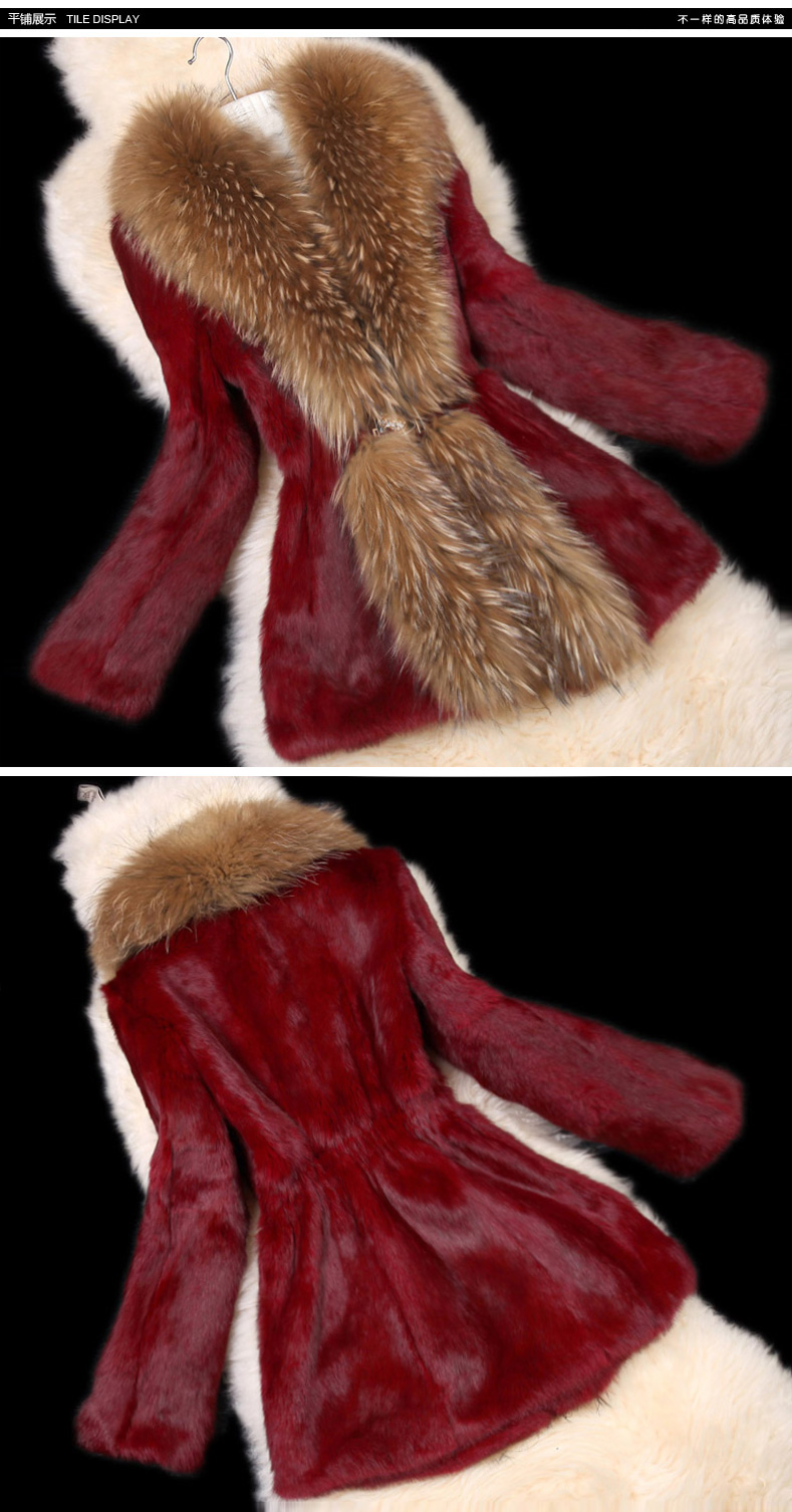 Spring-Autumn-winter-Women39s-Genuine-Natural-Real-Rabbit-Fur-Coats-Raccoon-Fur-Collar-Lady-Slim-Out-1658640669