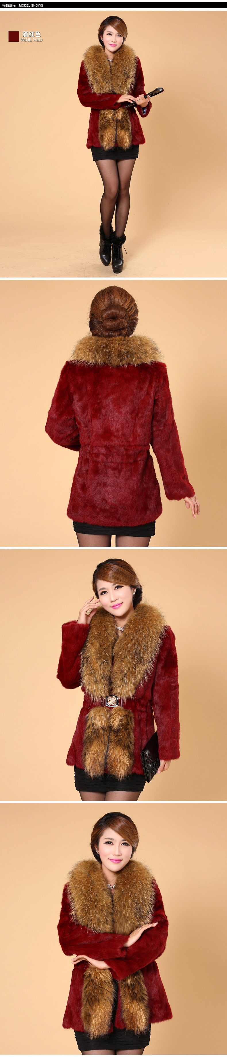 Spring-Autumn-winter-Women39s-Genuine-Natural-Real-Rabbit-Fur-Coats-Raccoon-Fur-Collar-Lady-Slim-Out-1658640669