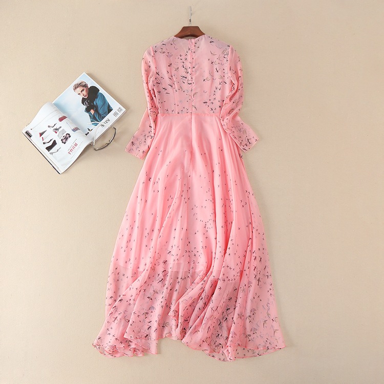 Stunning-sexy-women-girls-long-sleeve-chiffon-bohemian-dress-birds-shadow-print-casual-dresses-new-2-32783452546