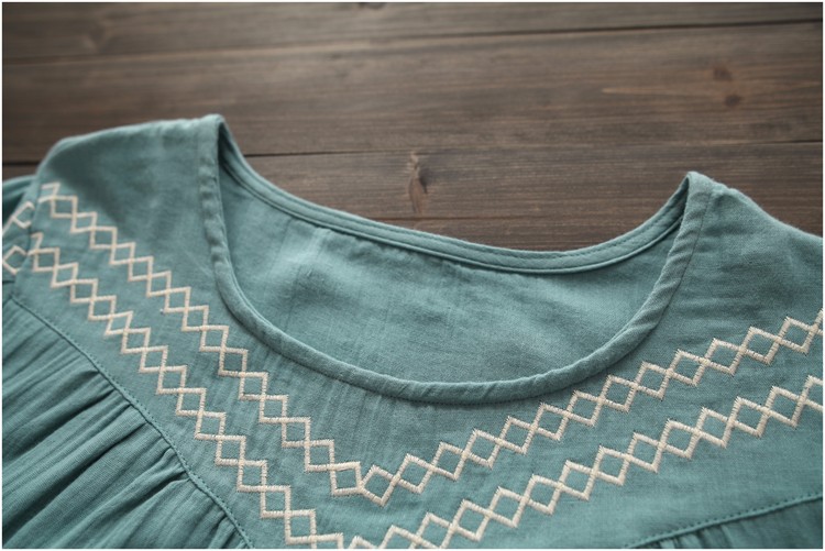 Summer-Dress-Blue-Color-Half-Sleeve-O-Neck-Cotton-Dress-Casual-Loose-Loose-Waist-Vintage-Women-Dress-32695645523