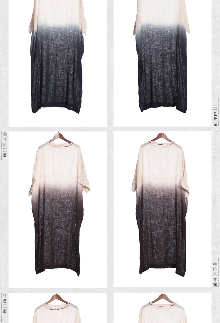 Summer-Dress-Patchwork-Solid-Color-Women-Dress-Casual-Loose-Vintage-Dress-Slash-Neck-Batwing-Sleeve--32628865060