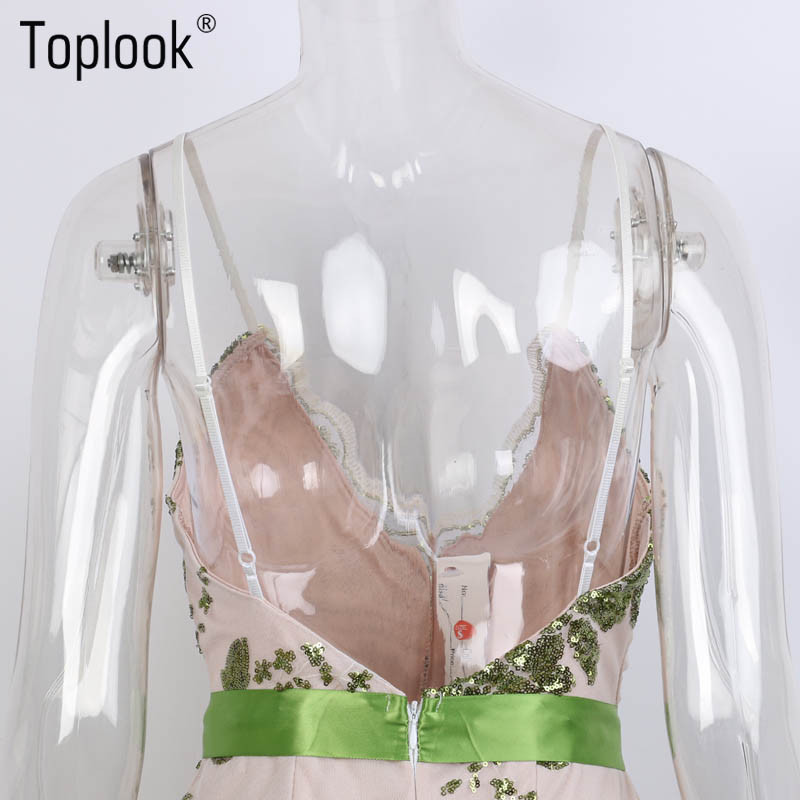 Summer-Sexy-Vintage-Elegant-Strap-Paillette-Women-Bodycon-Dress-2016-Ladies-Backless-V-Neck-Party-Ev-32720482571