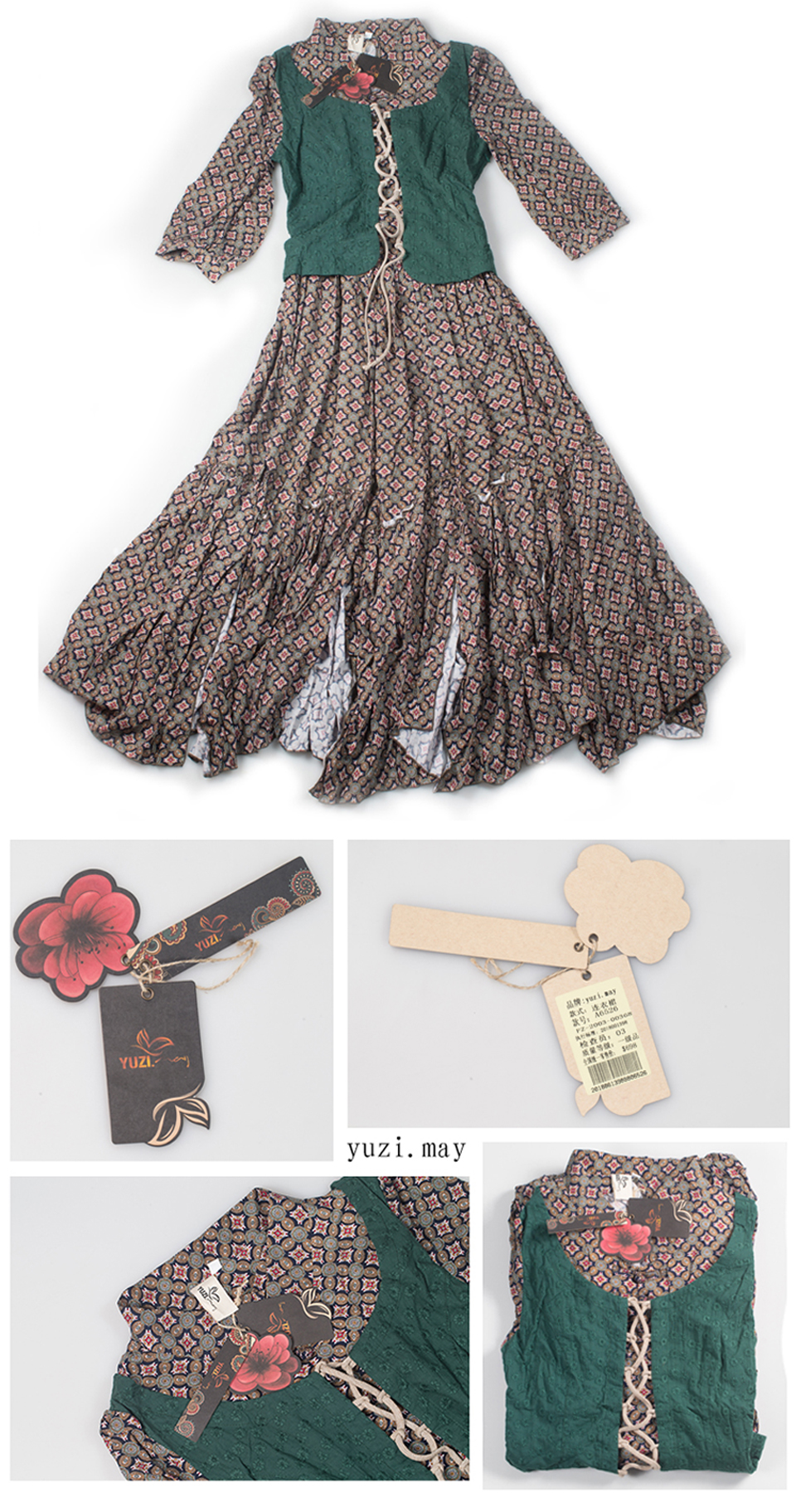 Summer-Style-Women-Dress-2017-Yuzimay-Vintage-Tunic-Cotton-Combo-Dresses-Mandarin-Collar-Three-Quart-32373949522