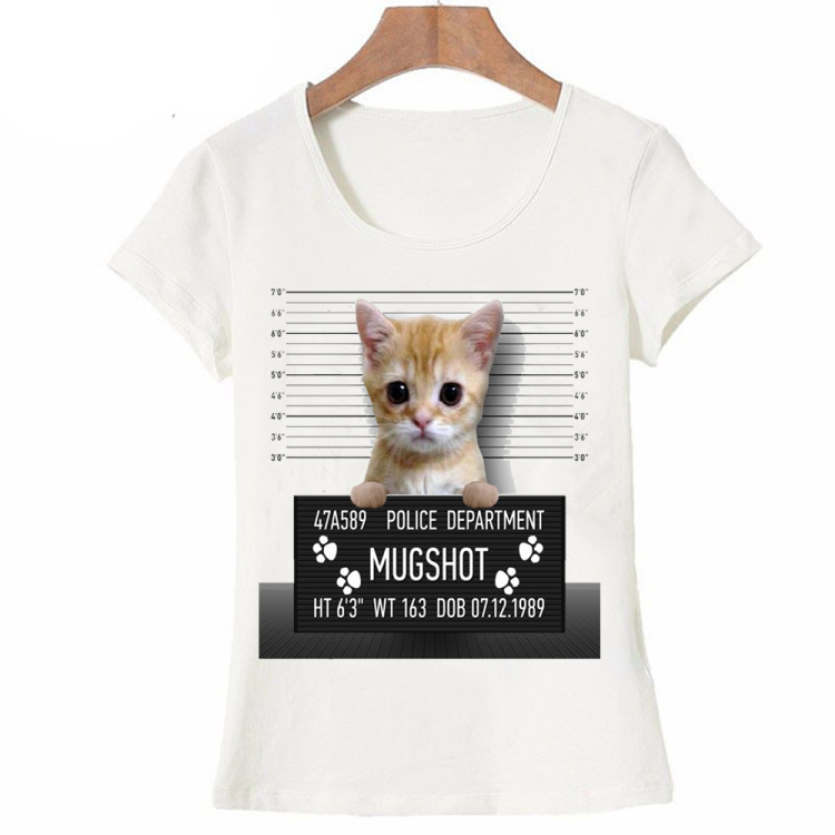 Summer-Unique-Police-Chihuahua-Design-T-Shirt-Women39s-short-sleeve-very-bad-dog-print-Tops-cool-Hip-32789144235