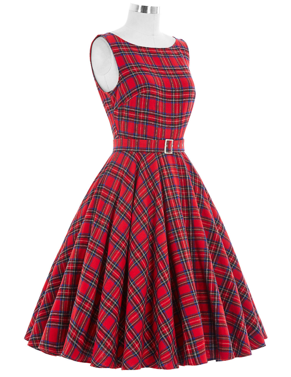 Summer-Women-Tea-Dress-Sleeveless-Retro-50s-Party-Gowns-Knee-Length-O-Neck-Cotton-Short-Big-Swing-Pi-32721518685