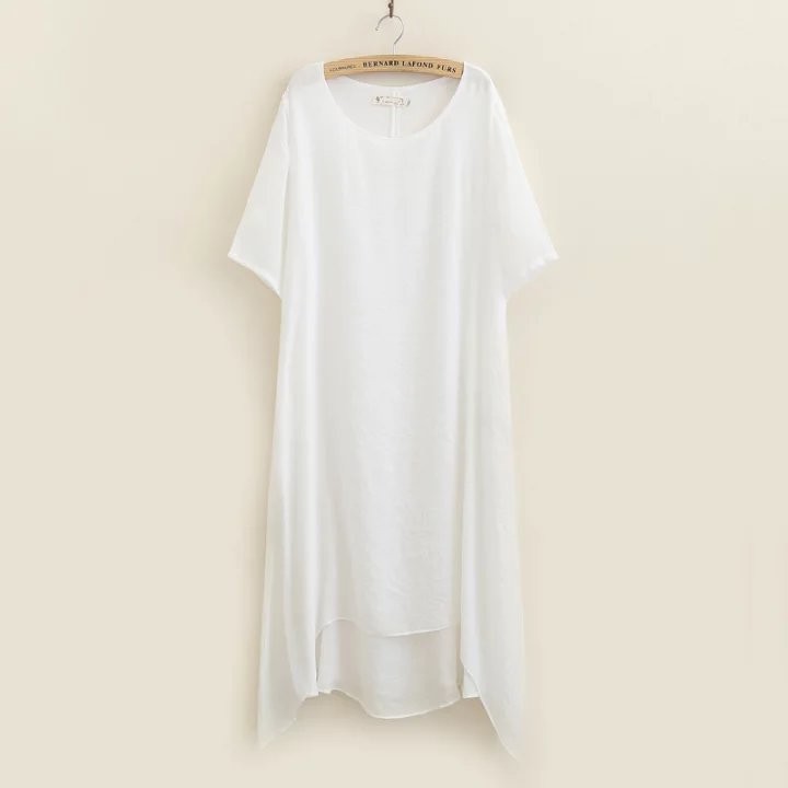 Summer-cotton-women-linen-dress-4XL-double-layer-loose-clothing-pocket-o-neck-solid-color-short-slee-32661569802