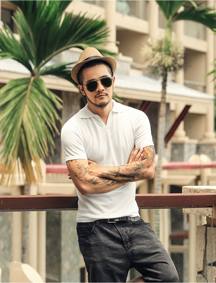 Summer-men-tops-tees-Short-Sleeve-polo-Shirt-men-Knit-polo-shirt-slim-Brand-cotton-Men39s-Casual-Shi-32613435570