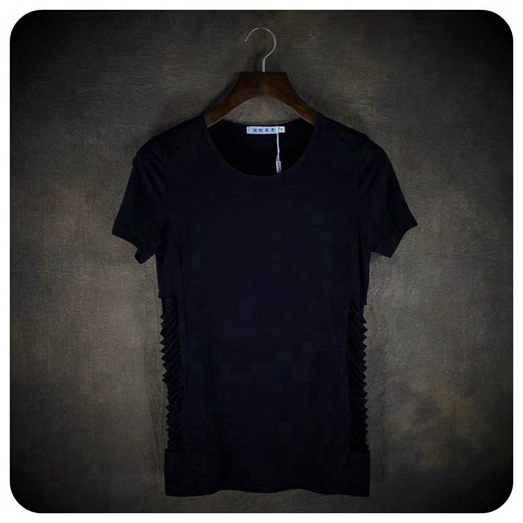 Summer-new-round-collar-hole-cultivate-one39s-morality-leisure-pure-color-big-yards-short-sleeve-T-s-32359163210