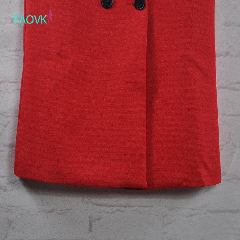 TAOVK-2017-new-fashion-Russian-style-women-Autumn-Vest-Red-White-Pink-and-Yellow-lapel-solid-color-v-32717155308