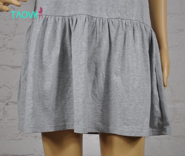 TAOVK-Russian-style-design-new-2016-women-Summer-Dresses-Cotton-Gray-Lantern-Sleeve-dress-Lotus-leaf-32729140098