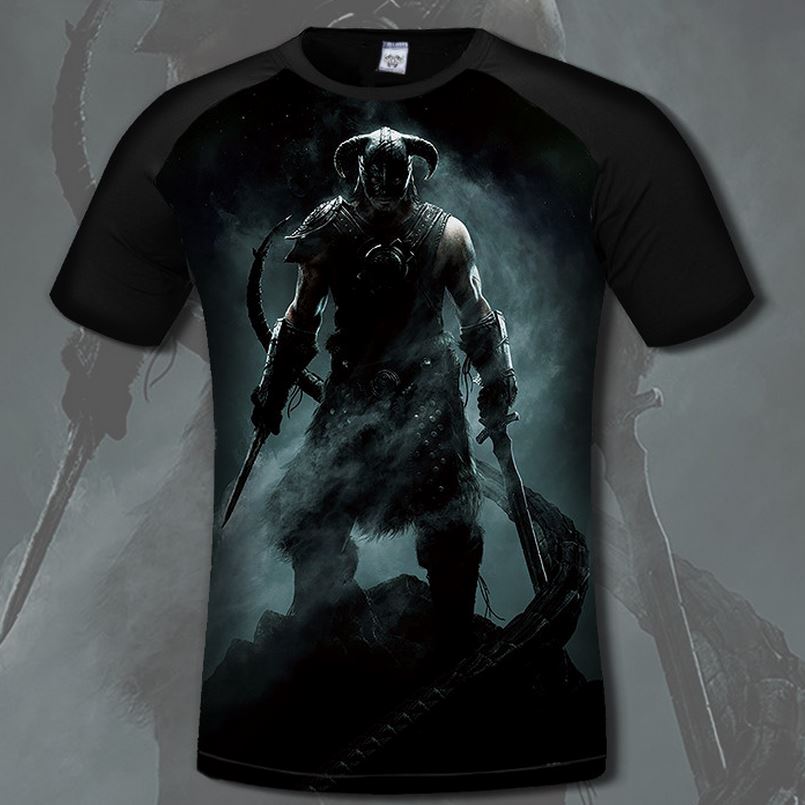 The-Elder-Scrolls-Men39s-Cotton-T-shirt-Comfortable-Game-Skyrim-3D-Print-T-shirts-Casual-Anime-Cloth-32799007030
