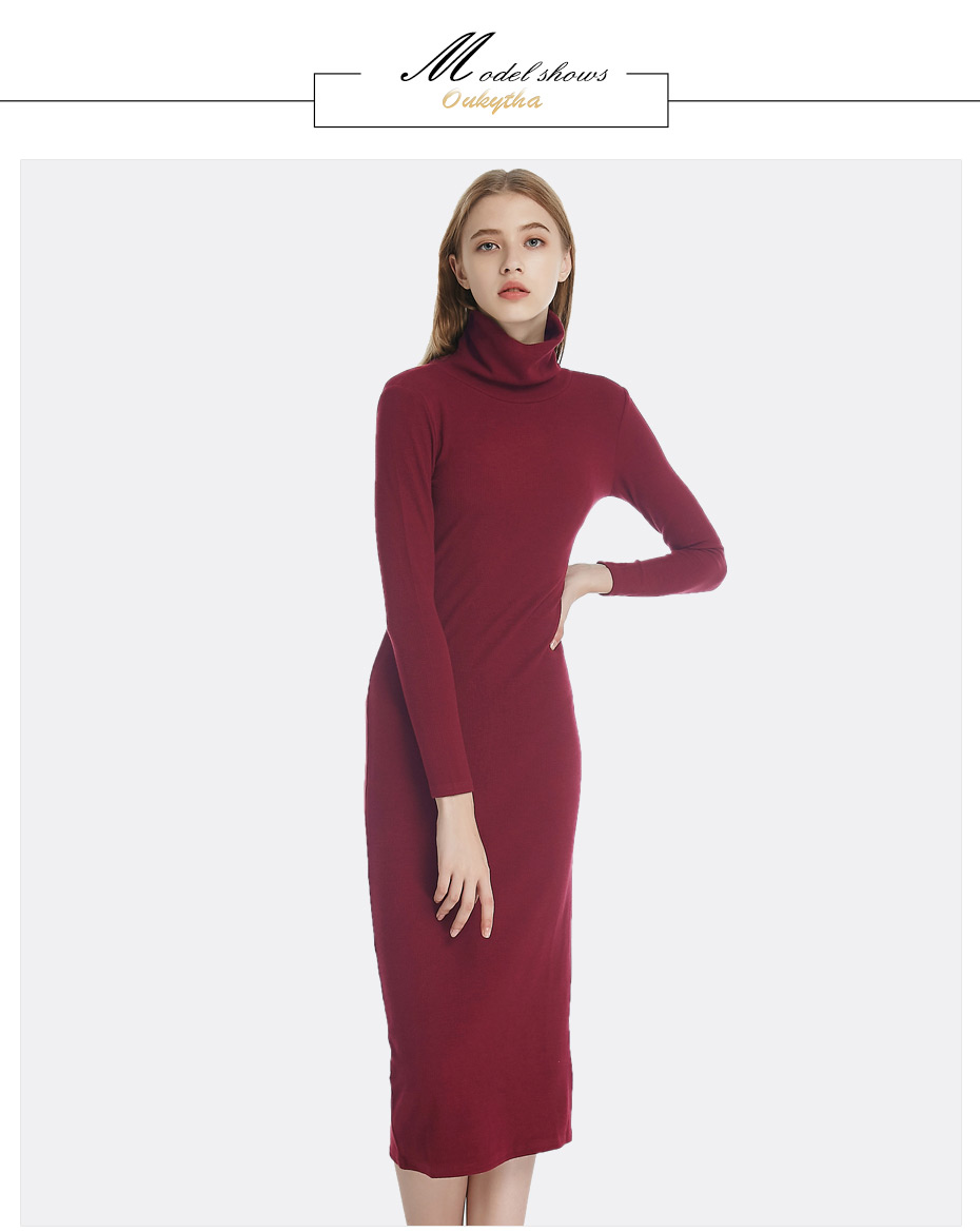 The-Korean-Version-Of-Slim-Package-Hip-Knitted-Sweater-Dress-And-Long-Sleeved-Turtleneck-Sweater-Dre-32758752905