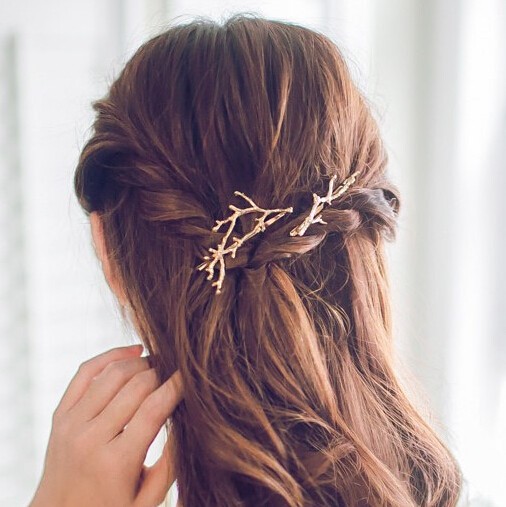 Timlee-H109-Free-shipping--Grace-Fashion-Branch-Hair-Clip-Barrettes-Girls-Lovely-Hair-Accessary-Gift-32640795010