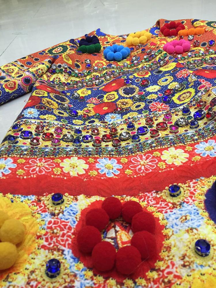 Vintage-Novelty-Coat-2016-Autumn-New-Fashion-Daily-Flowers-Applique-Luxury-Print-Three-Quarter-Sleev-32714768293