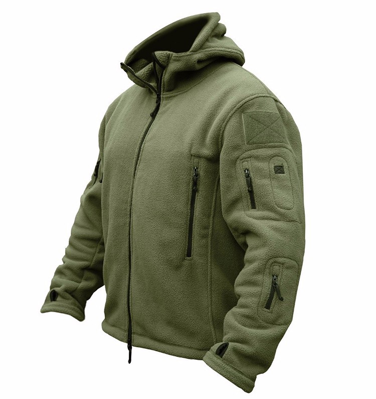 WOLFONROAD-Men-Tactical-Hood-Fleece-Jacket-Women-Sports-Thermal-Jacket-Hunting-Clothes-Wear-Outdoor--32614243765