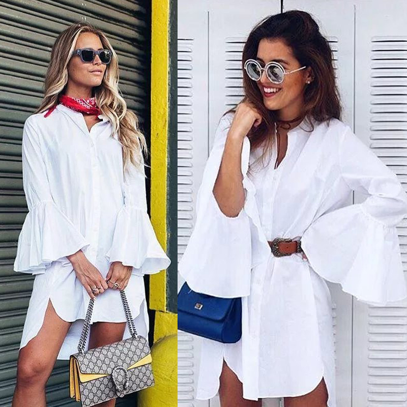 White-Shirt-Dress-Summer-2017-Fashion-Flare-Sleeve-Elegant-Woman-Dress-Casual-Clothing-Vestidos-32797958745