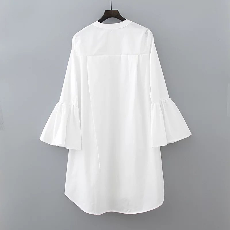 White-Shirt-Dress-Summer-2017-Fashion-Flare-Sleeve-Elegant-Woman-Dress-Casual-Clothing-Vestidos-32797958745