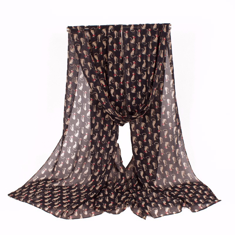Winter-Women-Slik-Scarf-Print-Cartoon-Cat-Design-For-Lovely-Girl-kids-Hijab--20050cm--32502453279