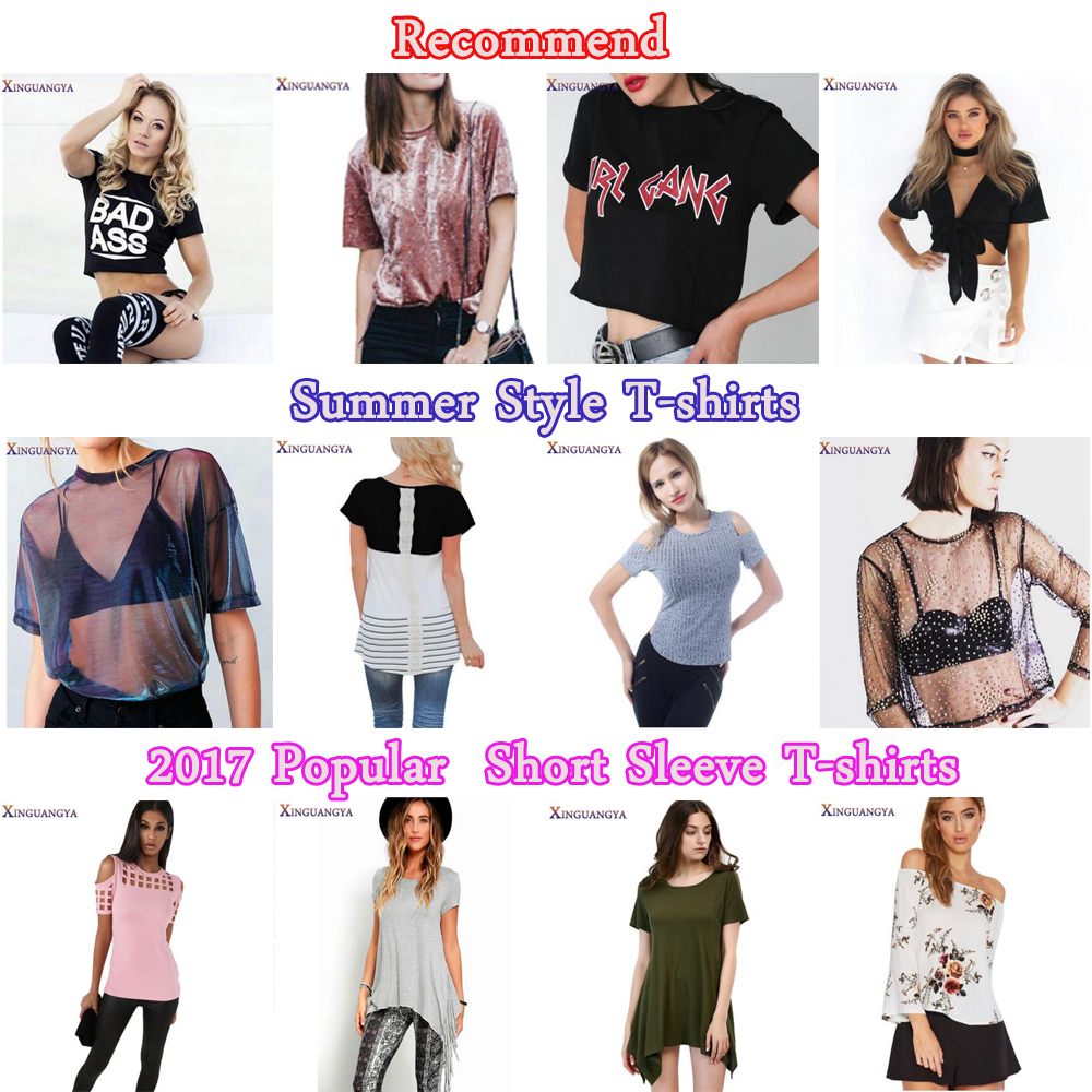 XINGUANGYA-2017-Summer-Women-Short-Sleeve-Flower-Embroidery-T-shirt-Tops-Sexy-Slim-Crop-Top-Tee-Shir-32800290525