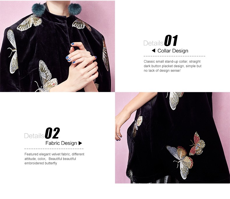 YIGELILA-9374-Latest-Winter-New-Women-Black-Velvet-Butterfly-Embroidery-Cloak-Cape-Coat-Poncho-32542900917