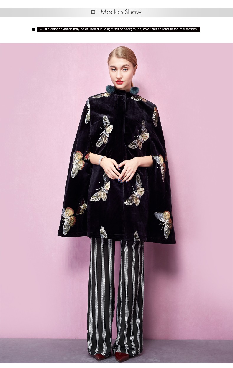 YIGELILA-9374-Latest-Winter-New-Women-Black-Velvet-Butterfly-Embroidery-Cloak-Cape-Coat-Poncho-32542900917
