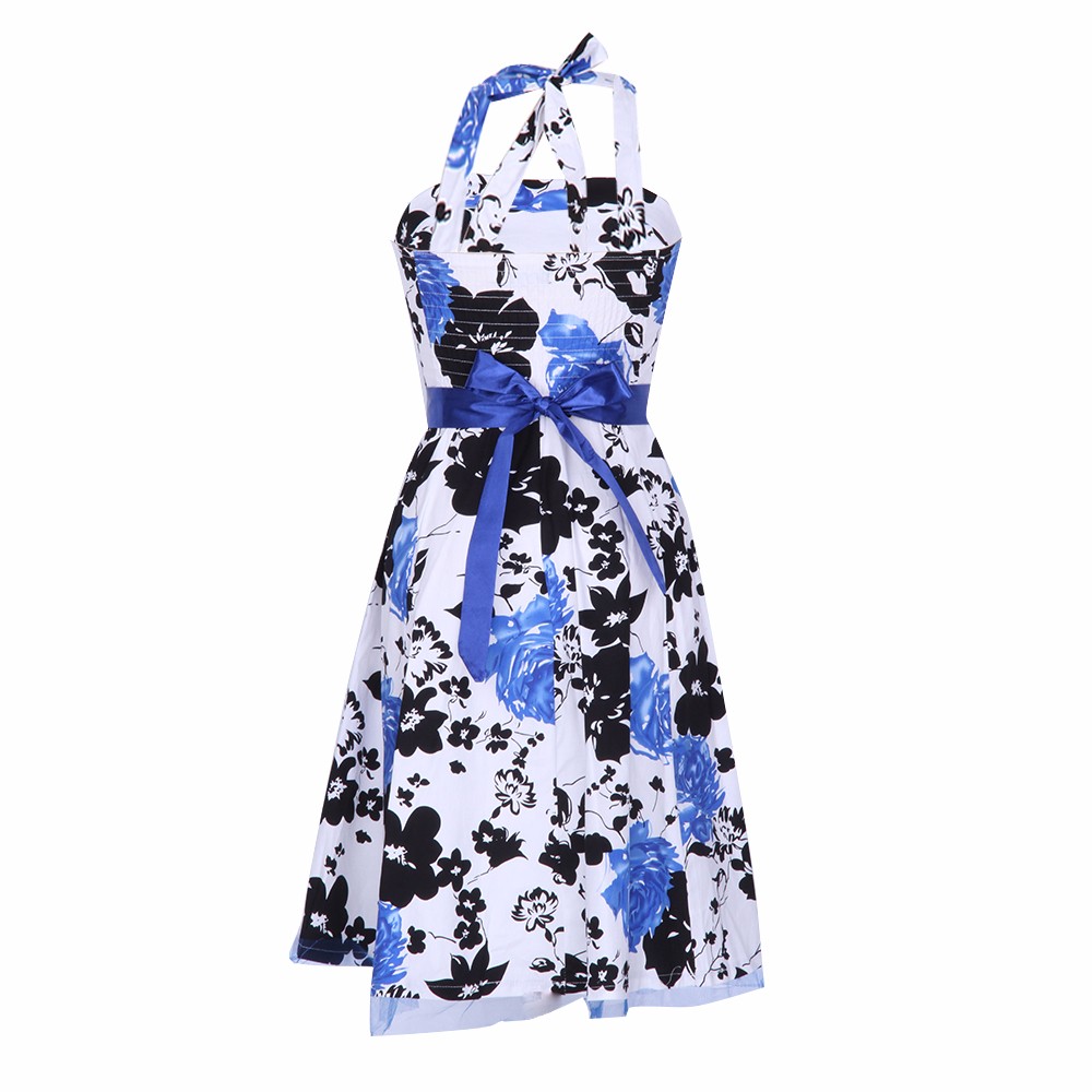 ZAFUL-Women-Summer-Floral-60s-Vintage-Dress-Big-Size-S2XL-Belts-Party-Swing-Feminino-Vestidos-Halter-32768563522