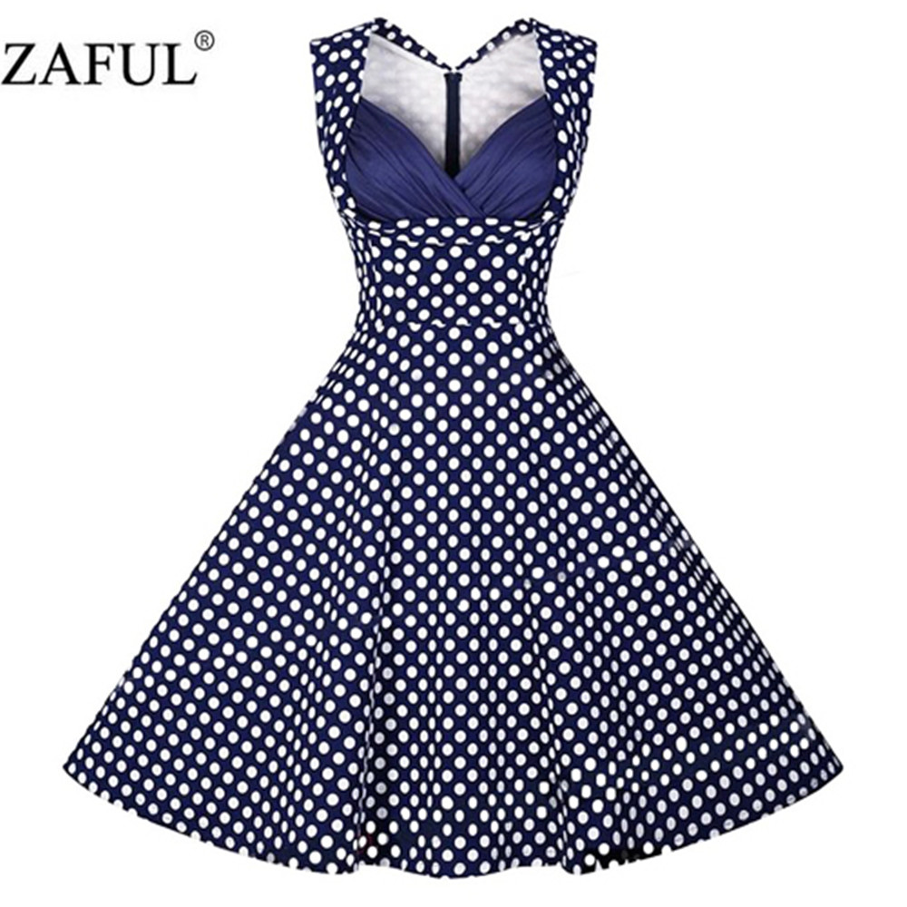 ZAFUL-plus-size-Women-Dress-Vintage-robe-Summer-feminino-Rockabilly-Retro-Sleeveless-Red-Dot-Swing-P-32651424087
