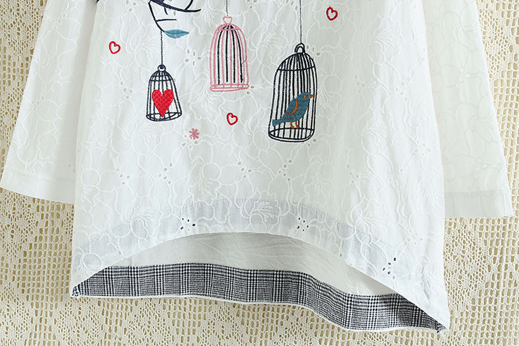 dower-me-spring-Casual-Women-t-shirts-Plus-Size-4XL-Woman-Clothes-Long-Sleeve-cotton-Tops-birdcage-e-32625673577