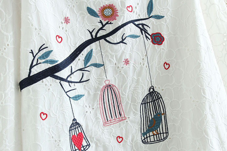 dower-me-spring-Casual-Women-t-shirts-Plus-Size-4XL-Woman-Clothes-Long-Sleeve-cotton-Tops-birdcage-e-32625673577