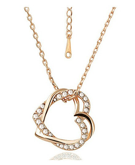 free-shipping-charm-women-accessories--Austrian-Crystal-lover-4-four-Leaf-Leaves-Clover-necklace-pen-32239815646