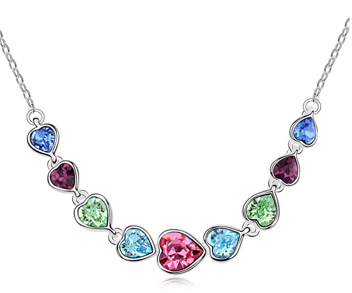 free-shipping-charm-women-accessories--Austrian-Crystal-lover-4-four-Leaf-Leaves-Clover-necklace-pen-32239815646