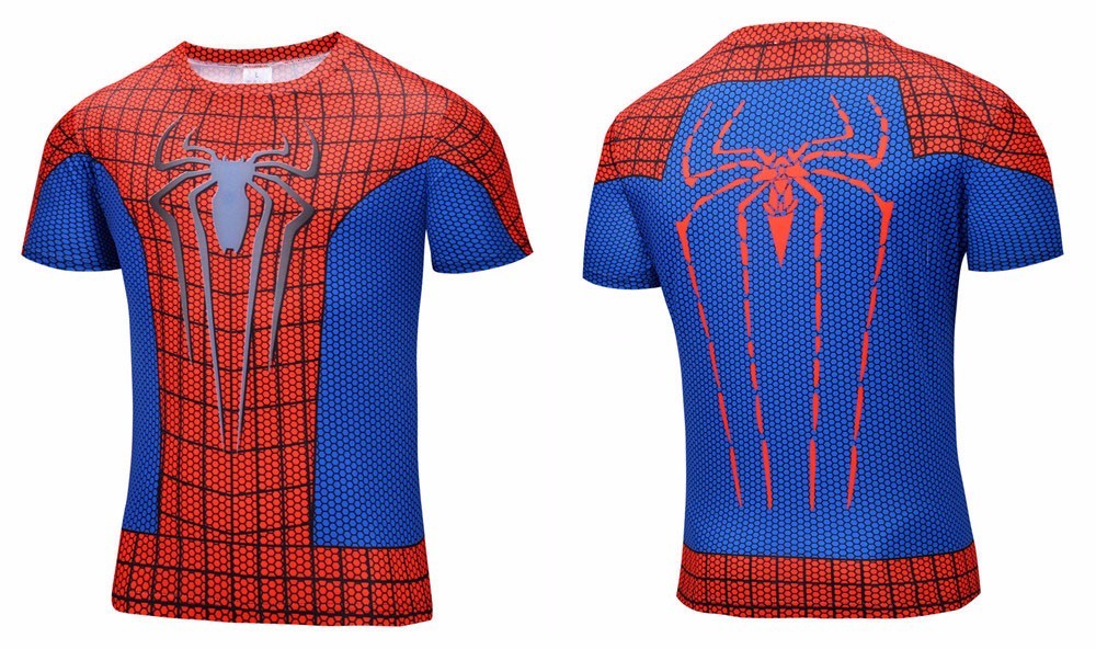 new-style-2016-Marvel-Captain-America--Super-Hero-compression-tights-Short-sleeve-3D-T-shirt-Men-lar-32631708738