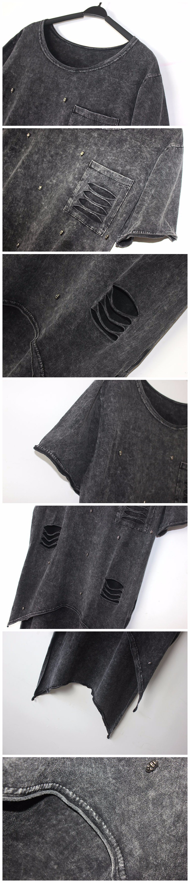 summer-style-women39s-t-shirt-women-tshirt-tops-camisetas-Howllow-Out-Rivet-Rock-ropa-mujer-camiseta-32346981103