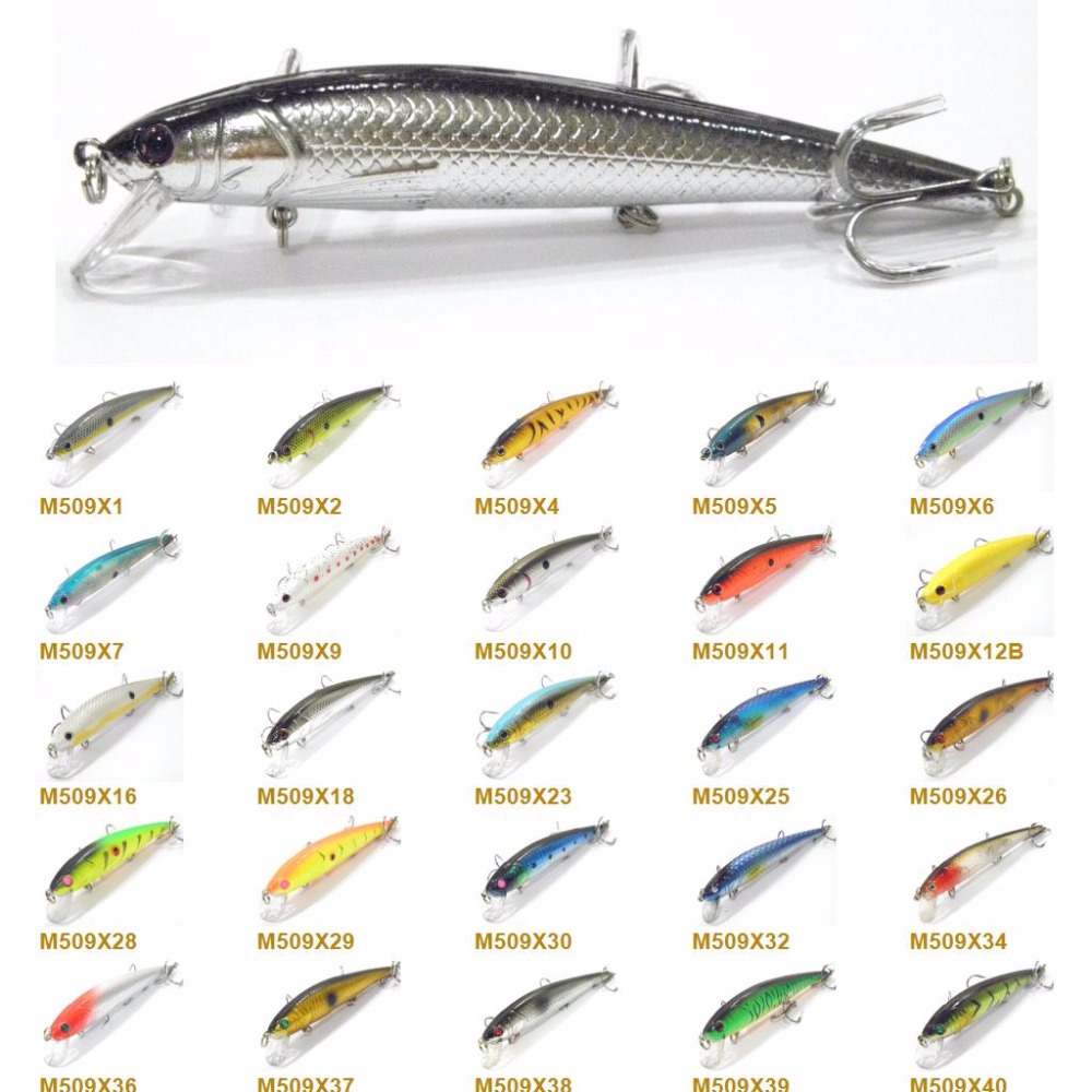 wLure-Fishing-Lure-Minnow-Crankbait-Hard-Bait-Tight-Wobble-Jerkbait-12cm-18g-4-Black-Nickle-Treble-H-1293239491