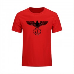 2017 Fashion Cotton Short Sleeved Hip-Hop Printed Rammstein Rock Band Men Crewneck T-Shirt Big Size Mens Sporting Suits 