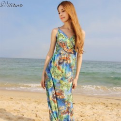 2017 Womens Summer Elegant Vintage Boho Beach Clothing Sexy Bohemian Print Maxi Long Dress Plus Size 5XL 6XL  Vestidos