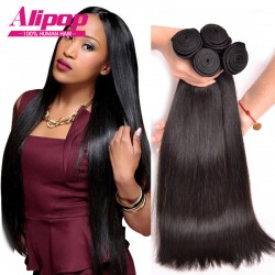 8A Peruvian Virgin Hair Straight 4 Bundles Peruvian Straight Hair Unprocessed Peruvian Straight Virgin Hair Human Hair Bundles