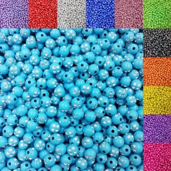 8MM 100 piece/lot  Acrylic Beads for Jewelry Making for DIY bracelet Necklace Free Shipping