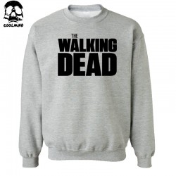 Big size Top Quality Cotton blend the walking dead print mens hooides and sweatshirts cool twd men crewneck sweatshirt 2017 C01