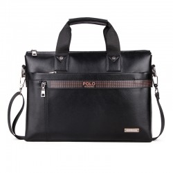 Fashion Brand PU Leather Men's Handbags Designer Man Zipper Handbag Dress Messenger Bag for Men Brown Black Color XB114NEW