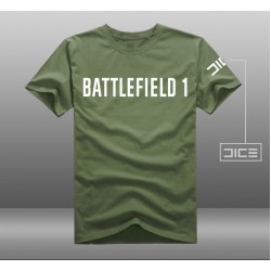 Mens Casual 2016 Game Battlefield 1 Cotton O-Neck Short Sleeve Printing Pattern T-shirts Tee Shirts
