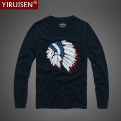 Mens T Shirts Fashion 2017 Hollistic Long Sleeve T Shirt Men AF Brand 100% Cotton O-neck T Shirt Autumn Clothing Casual T-shirt 