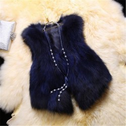 Real Raccoon Fox Fur Vest Luxury Women Outwear Coat Natural Longer Nature Silver Fur Vest Waistcoat Genuine Spell Fox Fur Gilet