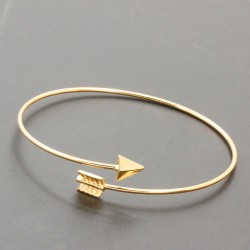 SL152 Gothic Punk Women Ladies Arrow Bangle Cuff Bracelets Jewelry Open Adjustable Arrow Bracelet Bangles Pulseiras Bijoux